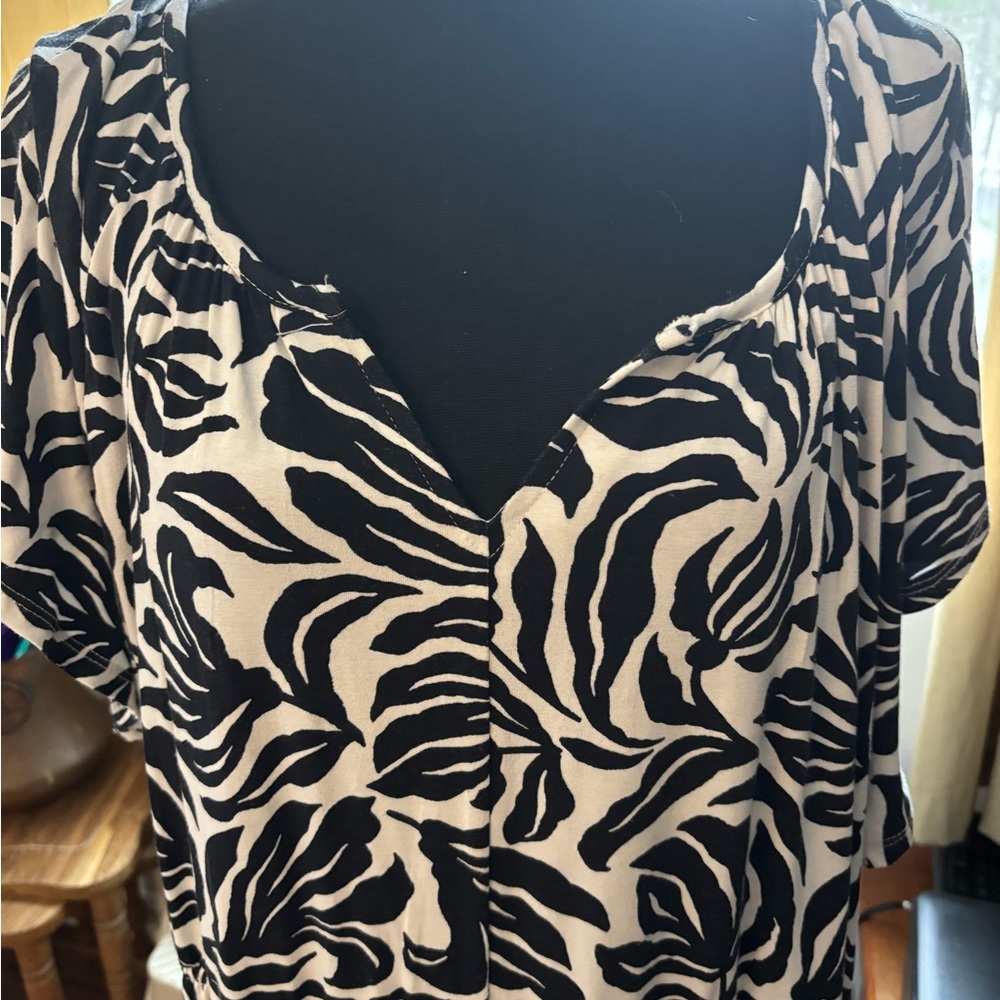 Black and White Zebra Maxi Dress